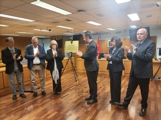 Imagen durante homenaje al cumplirse 25 años del atentado 